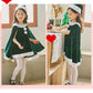 仮装 サンタコス 子供  サンタ服 クリスマス コスチューム 女の子 ポンチョ 2点セット ジュニア キッズ  マント 子供服 帽子 キッズ服 演出服 サンタコ sscopy