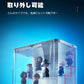 フィギュアケース コレクションケース LEDライト 収納 高品質 コレクション ボックス クリアケース 透明展示ケース 積み重ね可能 扉付き 完成品 透明 アク ss27