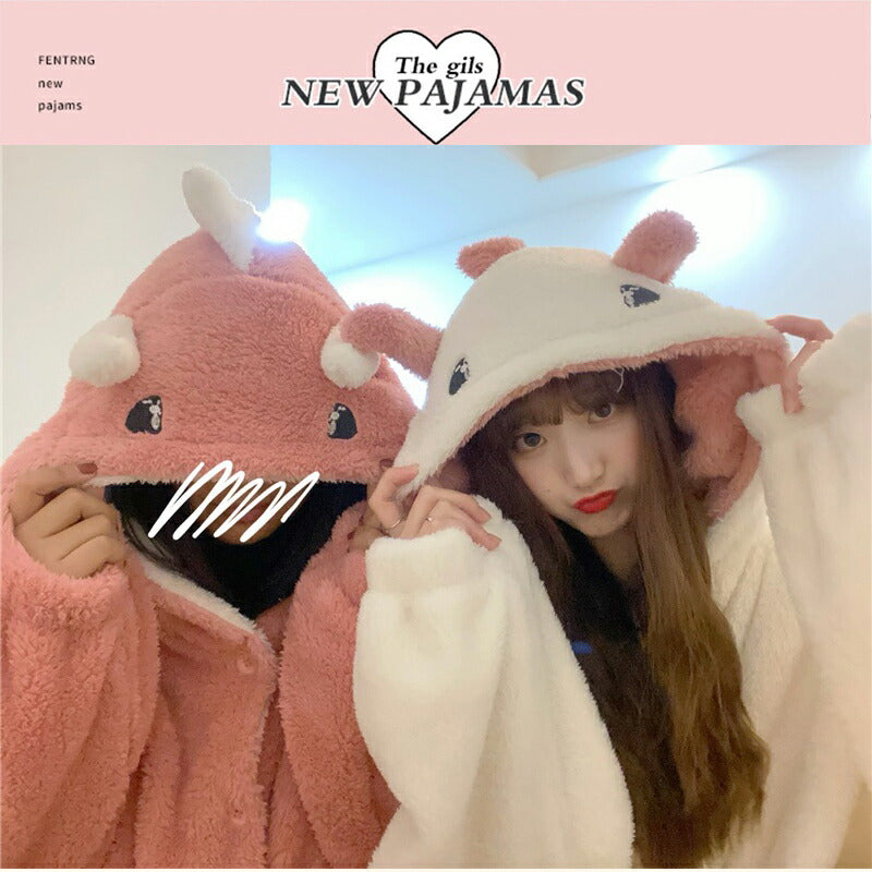 着ぐるみ パジャマ 恐竜 パジャマ レディース 冬 秋冬 ルームウェア モコモコ パジャマ ワンピース パジャマ 着ぐるみ パジャマ レディース 大人用  ワン copysku-179