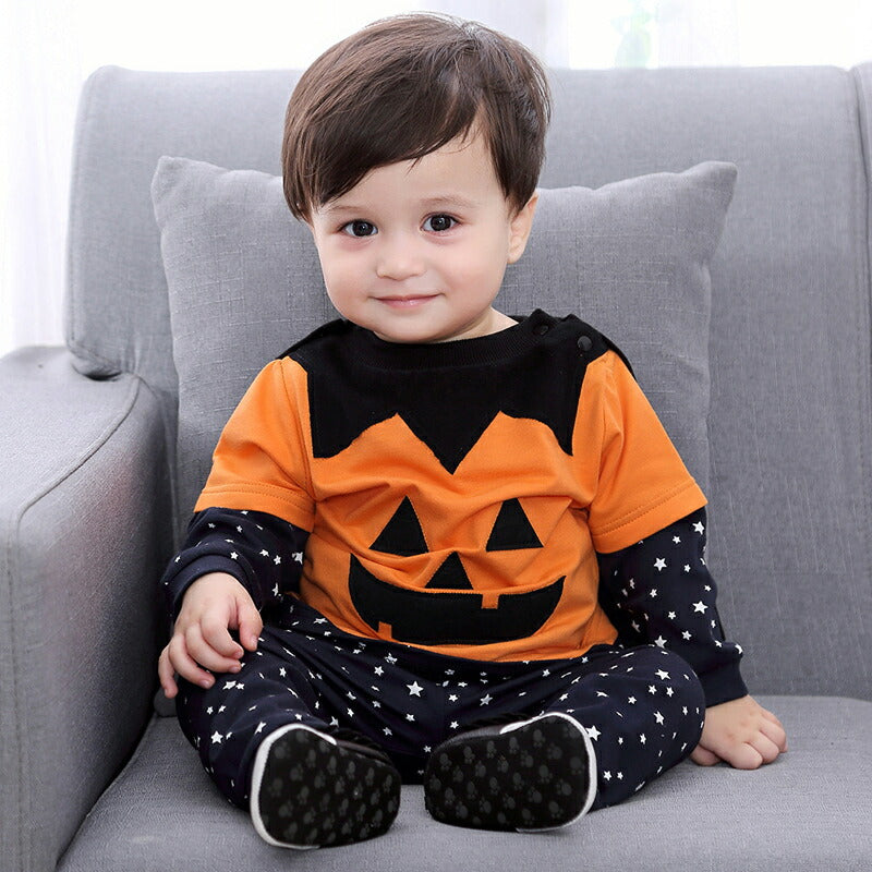 カボチャ 魔法師 子供 ハロウィン衣装 カボチャ コスプレ ハロウィン 衣装 子供 魔法師 コスチューム 子供用 パーカー ベビー キッズ　ハロウィン 仮装 コ1-wsjfz
