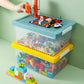 【大きな粒あり】ブロック収納ボックス 収納 ケース おもちゃ箱 子供用 レゴ ブロック 積み重ね かたづけ 収納ボックス 収納ケース 仕切り 蓋付き キッズ 大storage-3007