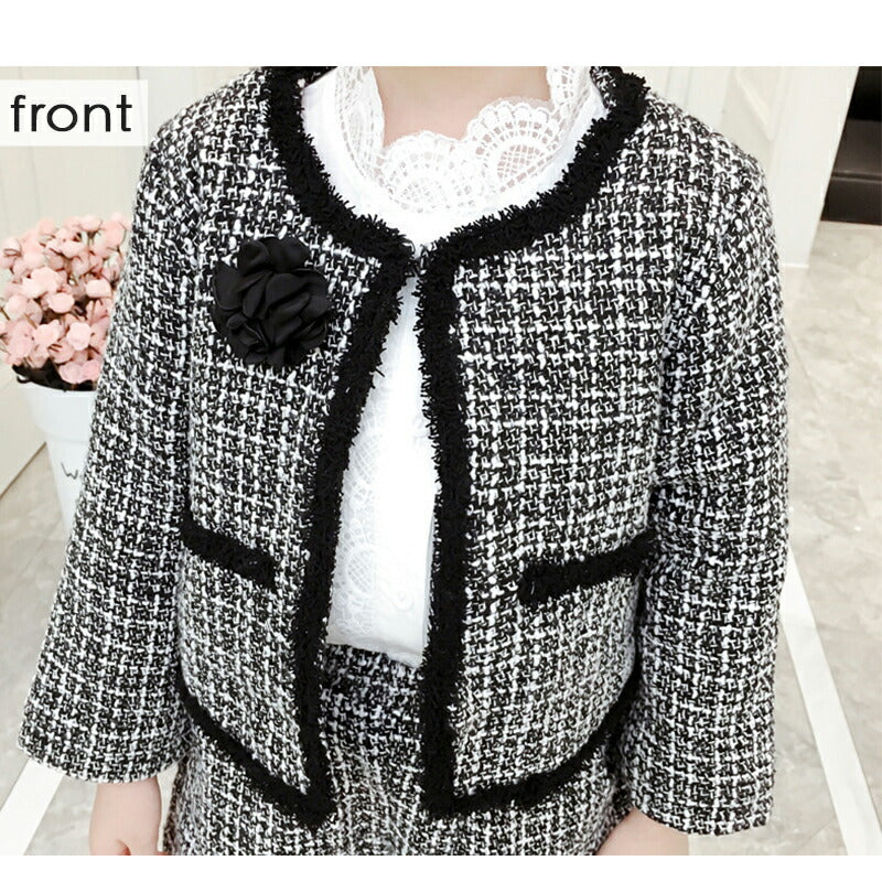 女の子 スーツ 卒業式 小学生 子供服 フォーマルスーツ 入学式 上下セット ベビー 入園式 長袖 キッズ 卒園式 フォーマル 発表会 ジャケット 短パン パン copysku-69