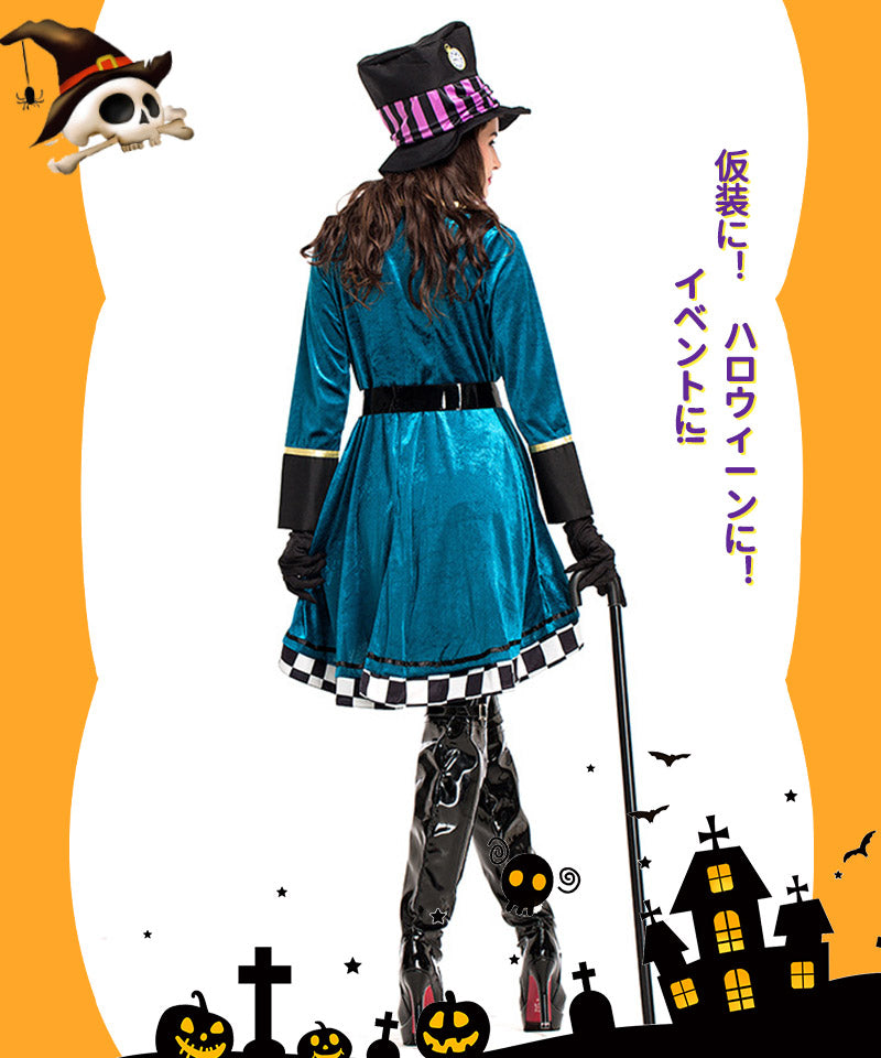 ハロウィンコスプレ衣装 魔法使い  魔女 コスチューム フリンジ付きワンピース　セクシー 魔女 童話 コスチューム コスプレ 衣装 仮装 ハロウィン レディースwsf015