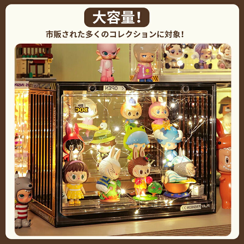 フィギュアケース 収納 高品質 アクリル ケース ボックス コレクションケース コレクション ボックス クリアケース 透明展示ケース 積み重ね可能 扉付き 組み storage-014-hd