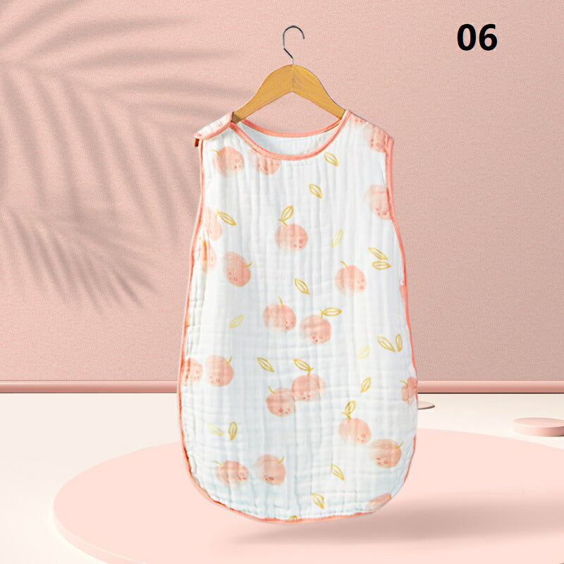 スリーパー 夏用 夏 ガーゼ 赤ちゃん 4重ガーゼ ダブルガーゼ 綿100％ ベビー用 新生児 寝たまま着せられる 0～6歳までsd080501