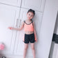 一部即納 水着 キッズ 女の子 セパレート スイムウェア ラッシュガード 半袖 パンツ スイムスーツ ビーチウェア 水泳 スクール水着 キッズ ジュニア 練習着 swimsuit-010