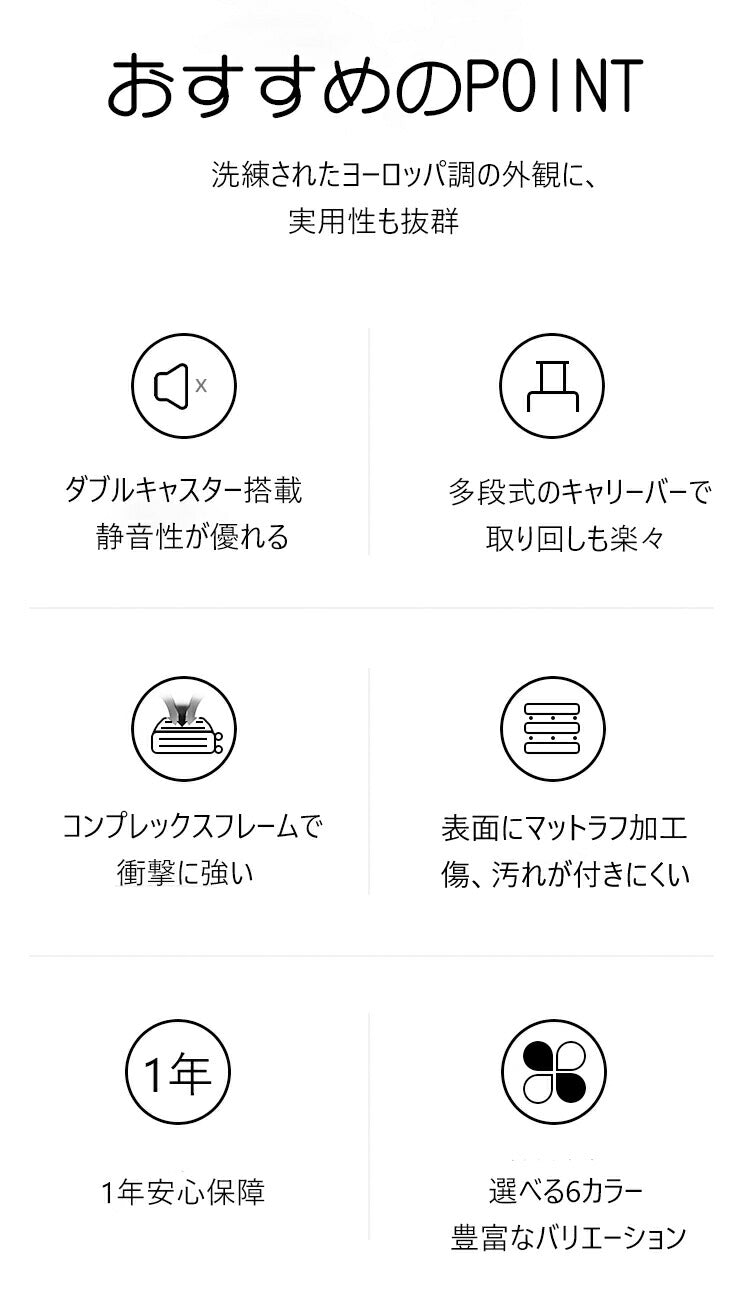 キャリーバッグ 機内持ち込み スーツケース キャリーケース レディース かわいい 泊まる 超軽 TSAロック搭載 大容量 2way Sサイズ Mサイズ トランク suitcase-002