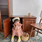 子供服 キッズ ワンピース 女の子 全4色 パープル グリーン 全6サイズ 80 90 100 110 120 130 春夏 キレイメ 新作 フラワー 小花柄 child-skirt-0001