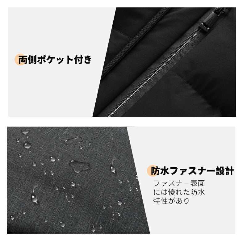 電熱ベスト 三段階調節  加熱 25000mAhバッテリー ヒーターベスト 加熱ベスト 前後独立 防寒 USB給電 薄型 洗濯可能 インナー メンズ レーディス besuto-11pawa1