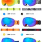 スノーボード スキー ゴーグル 大人用 レディース メンズ UVカット 紫外線カット レボミラー ダブルレンズ メガネ対応 曇り止め加工 保護メガネ goguru-002