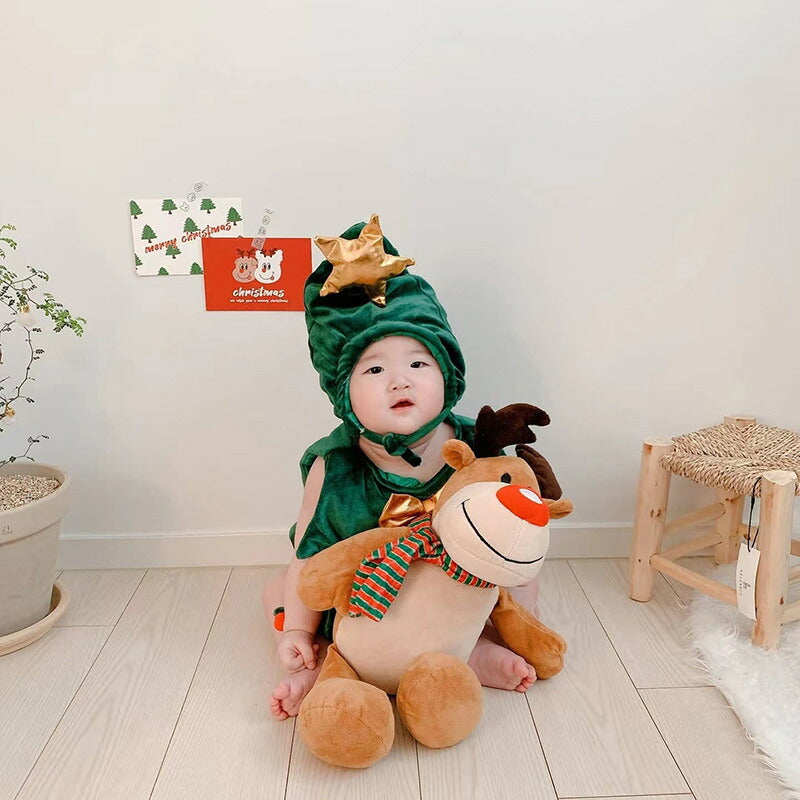 【送料無料】 クリスマスツリー コスプレ サンタコスプレ 子供用 コスチューム コスプレ 衣装 ロンーパス ベビーサンタ サンタ服 キッズ 子供服 ベビー服 サkidsanta-003