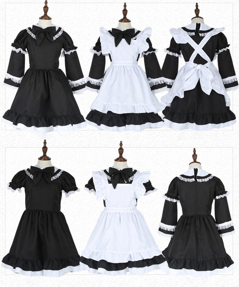 【ハロウイン コスチューム】コスプレ メイド服　女の子 ダンス パーティーハロウィン　キッズドレス ハロウイン　コスプレ メイド服 コスプレ 衣装 コスチュームetwsj0003