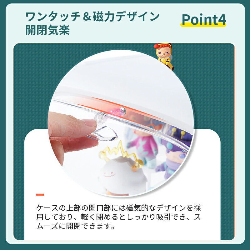 収納 高品質 コレクション ボックス コレクションケース クリアケース 透明展示ケース 積み重ね可能 扉付き 組み立て式 透明 アクリル ケース ボックス コレ storage-003