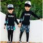 【最後の在庫処分】キッズ 水着 男の子 トランクス 子供水着 女の子 こども 子供用　セパレート 3点セット ダイビングスーツ ジュニア 水着 長袖 ラッシュガswimsuit-024