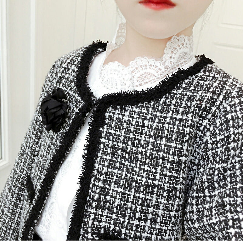 女の子 スーツ 卒業式 小学生 子供服 フォーマルスーツ 入学式 上下セット ベビー 入園式 長袖 キッズ 卒園式 フォーマル 発表会 ジャケット 短パン パン copysku-69