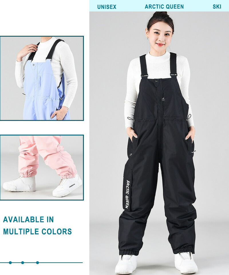 スノーボード ウェア ビブパンツ ビッグスタイル ユニセックス メンズ レディース スノーボードパンツ サスペンダーパンツ 厚手 スノーパンツ 防風通気 防水 hxf0013