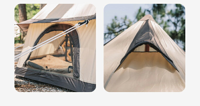 ワンポールテント ベル型 テント キャンプテント 5~8人用テント 大型テント All.in 4m テント ベルテント ティピーテント アウトドア キャンプ 日 tento-01