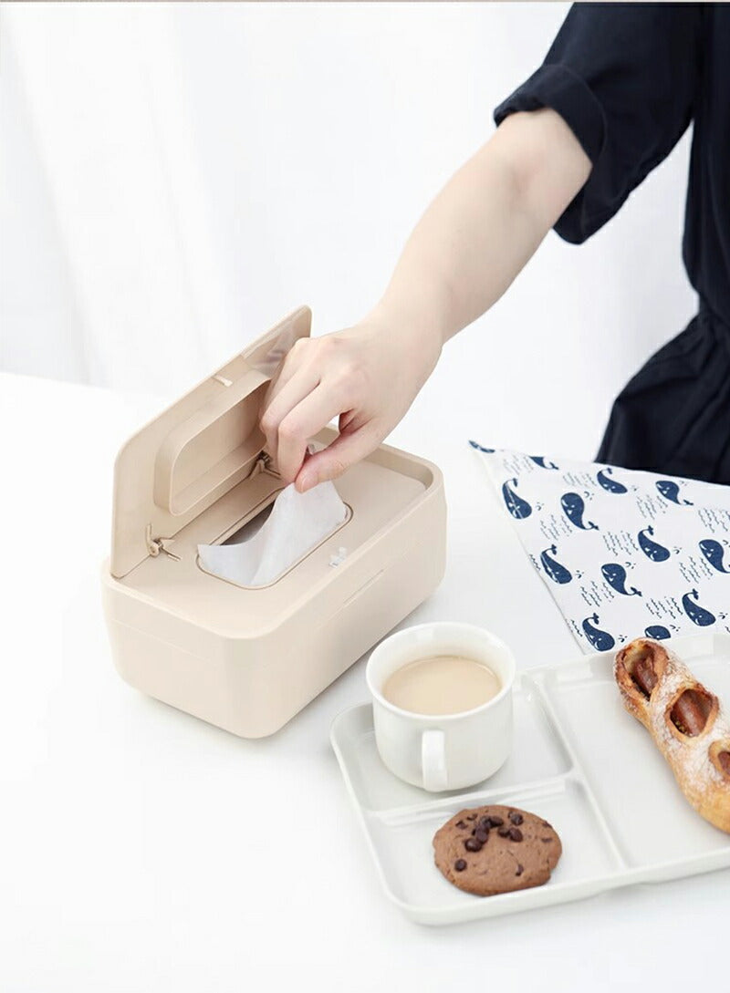 ウェットシートケース ふた付き ワンタッチオープン ウェットティッシュケース おしりふきケース ウェットティッシュボックス 密閉容器 乾かない トイレ掃除シート storage-077