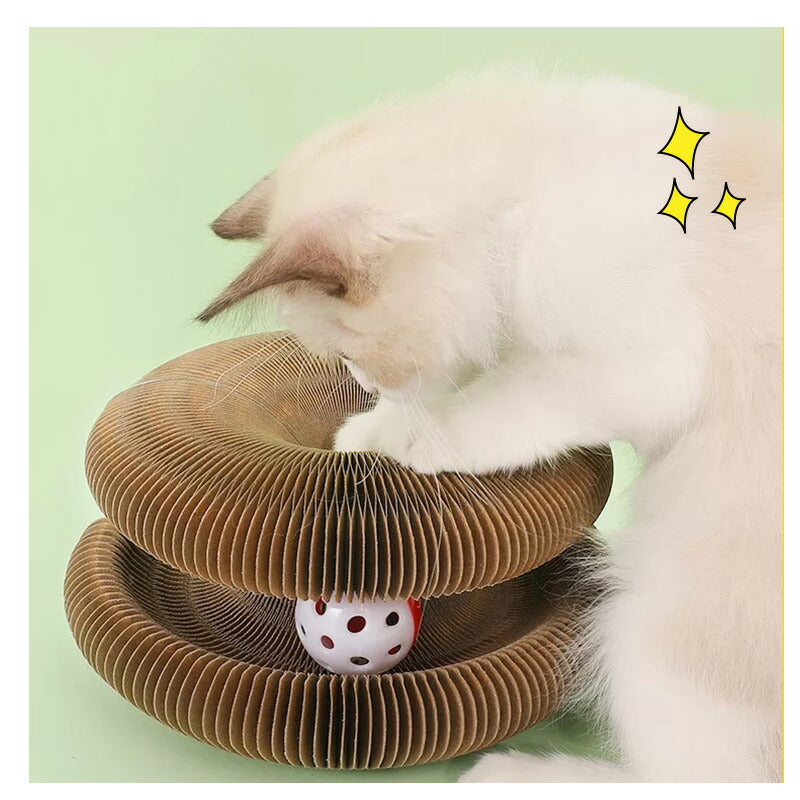 【鈴ボール付き】猫 爪とぎ 爪研ぎ 一人遊び オルガン ネコ おもちゃ ねこ おもちゃ  多頭飼い 猫じゃらし 猫ハウス 猫のおもちゃ  タワー 遊べる ねこじnekotoy-02