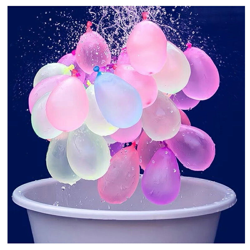 333個 水風船 一気に作れる 大量 バズーカ セット カラフル マジックバルーン 水爆弾 祭り 水遊び 学園祭 遊び おもちゃ イベント 水爆弾 縁日 お祭り copysku-33