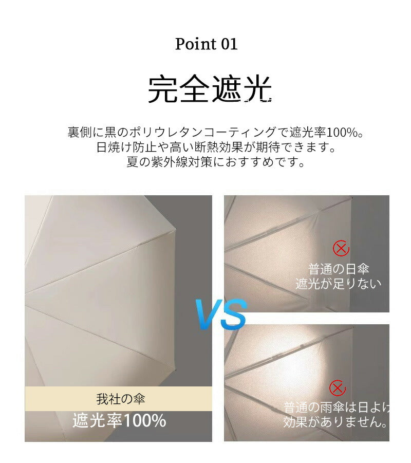 折りたたみ傘 日傘 uvカット 完全遮光 ギフト 自動開閉 遮光率100% レディース 折り畳み傘 軽量 晴雨傘 8本骨 ワンタッチ シンプル 折れにくい 晴雨kasa-1011