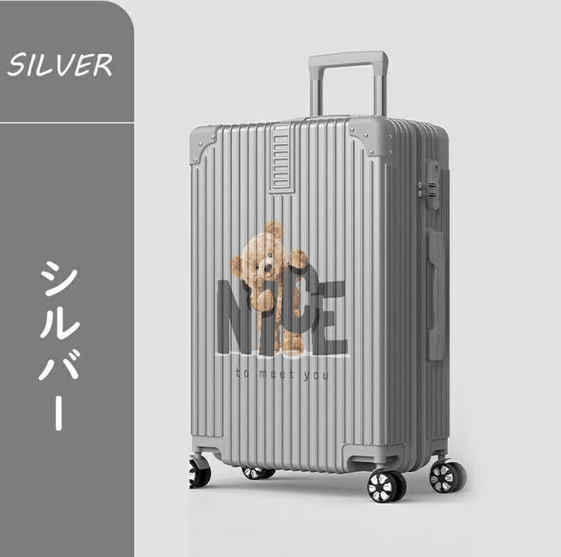 スーツケース 機内持ち込み キャリーケース 小型 レディース かわいい Sサイズ Mサイズ トランク キャリーバッグ 泊まる 超軽 TSAロック搭載 大容量 2 suitcase-003