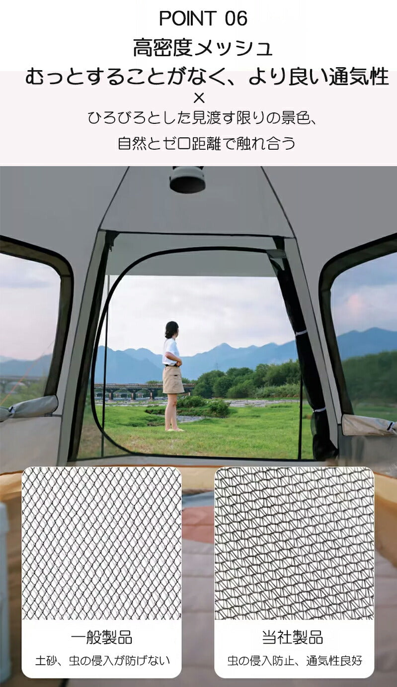 ワンタッチテント 2way 3～4人用 240*210cm ワンタッチ テント uvカット 防水 ドーム型 ドーム テント ソロ ワンタッチ ドームテント 小型tento-005