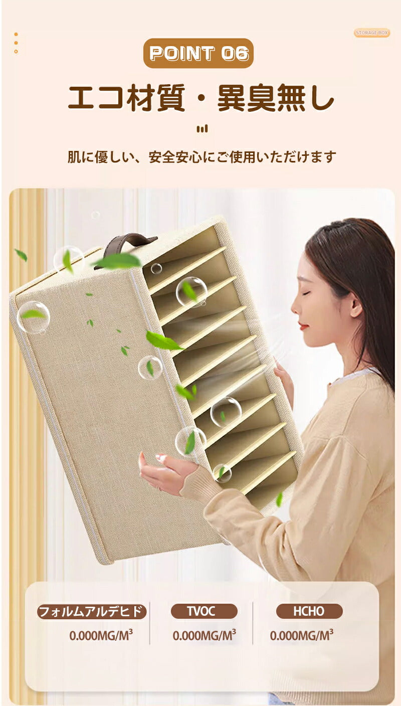 【3点セット】収納ボックス 収納ケース ボックス 衣類収納 仕切り 蓋付き S M サイズ 衣類収納袋 布 布製 折りたたみ 大容量 フタ付き おしゃれ 省スペ storage-0111