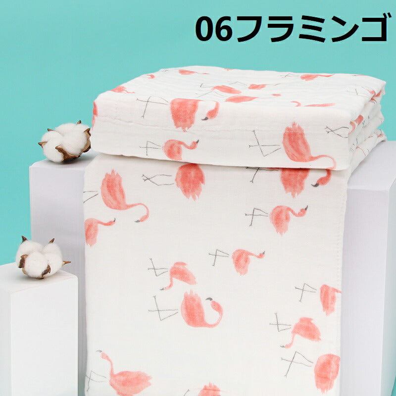 ガーゼ ベビー ブランケット おくるみ 出産祝い ギフト 赤ちゃん コットン おしゃれ プレゼント 可愛い 人気 男の子 女の子 アフガン 120cm×120cokurumi-002