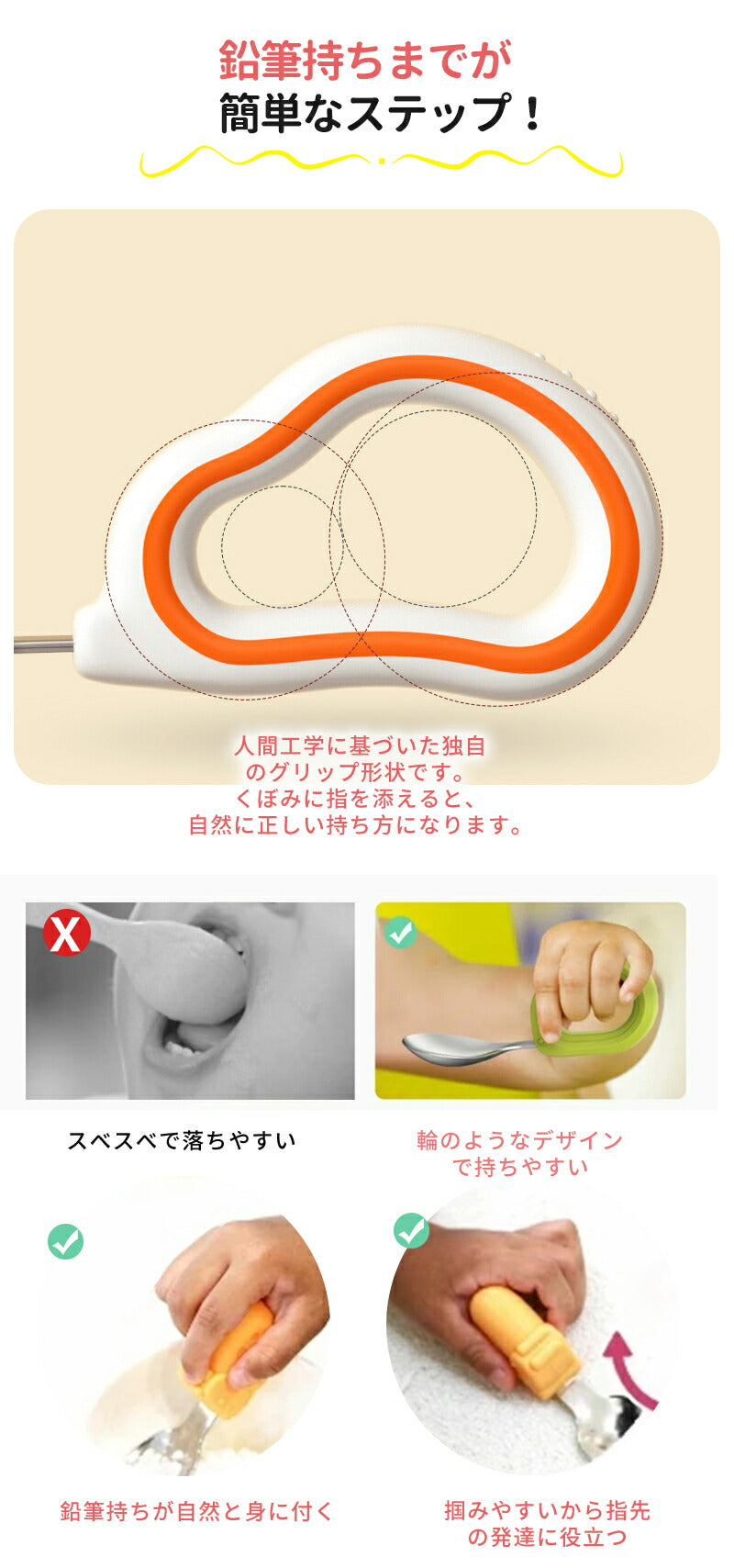 ベビー スプーン フォーク２点セット 子供用スプーン  子供スプーン 幼児用 子供 カトラリー 子供 練習 ベビー食器 知育カトラリー ベビースプーン 離乳食 bbcj-002