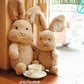 デンマークラビット ウサギ ぬいぐるみ ふわふわ 抱き枕 うさぎ バニー 赤ちゃん ふわふわぬいぐるみ ベビーおもちゃ おもちゃ 誕生日 プレゼント ベビー 女 rabbit-01