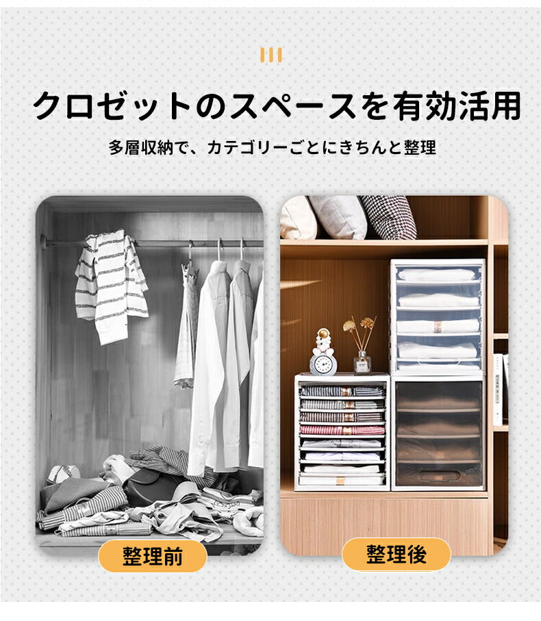 衣類収納ボックス 区切り 引き出し 収納ボックス 収納ケース 蓋付き 衣類収納袋 積み重ねる 大容量 フタ付き おしゃれ 省スペース コンパクト 押し入れ 洋服storage-0112