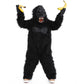 Gorilla ゴリラ 着ぐるみ コスプレ 大人用 動物 アニマル リアル  ハロウィン コスプレ ゴリラ 親子ペア 仮装 変装 アニマルマスク＋スーツセット wsjlty001