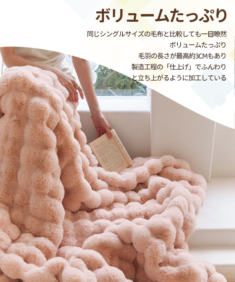 【レビュー投稿45X45cmでプレゼント】毛布 ふわとろ毛布 もこもこ毛布 ブランケット モコモコ とろとろ ふわふわ 毛布 シングル ダブル ハーフ ふわもこgt-001