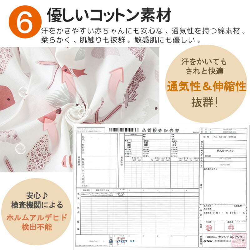 【強化版 手が出せる】スワドル おくるみ 夏 ベビー おくるみ 赤ちゃん 手が出せる 綿100% 安眠 新生児 寝かしつけ コット okurumi-009