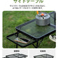アウトドア テーブル 2way 耐荷重50kg 収納袋付き 二つ折り メッシュテーブル 軽量 バーベキュー 変形可能 キャンプテーブル ３タイプ 家族 折りたたtable-001-a