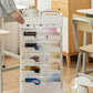 ブックシェルフ 本棚 スリム キャスター付き　マガジンラック  スリム 五段 大容量 教科書 収納 書類棚 隙間収納 隙間ラック サイドワゴン 絵本ラック 書類 ss30
