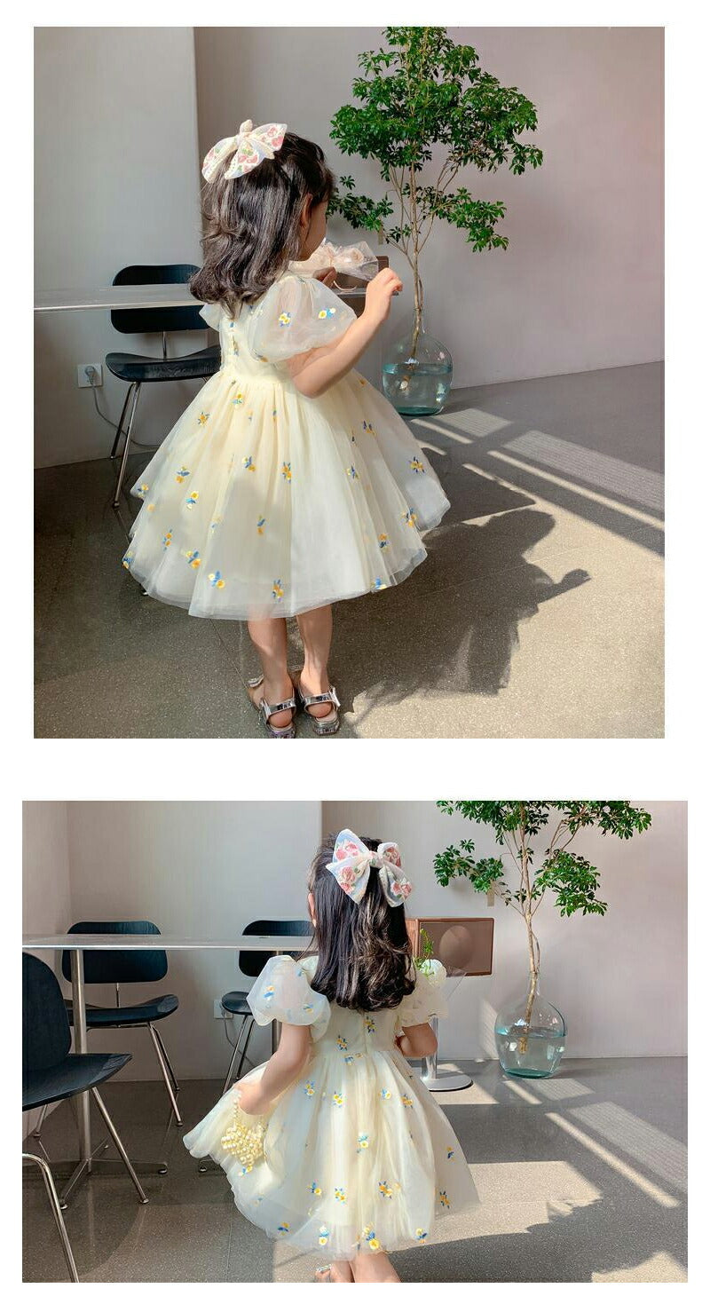 ベビードレス ワンピース 長袖 半袖 セレモニードレス 女の子 結婚式 赤ちゃん 子供服 ロンパース レース ベージュ  ベビー服 春 秋 フォーマル 膝丈 かsgato-012