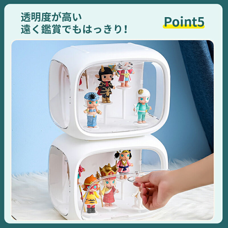 フィギュアケース 収納 高品質 コレクション ボックス コレクションケース クリアケース 透明展示ケース 積み重ね可能 扉付き 組み立て式 透明 アクリル ケー copy-34