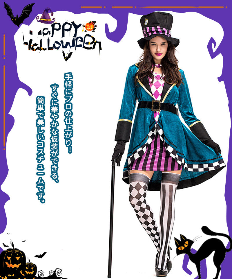 ハロウィンコスプレ衣装 魔法使い  魔女 コスチューム フリンジ付きワンピース　セクシー 魔女 童話 コスチューム コスプレ 衣装 仮装 ハロウィン レディースwsf015