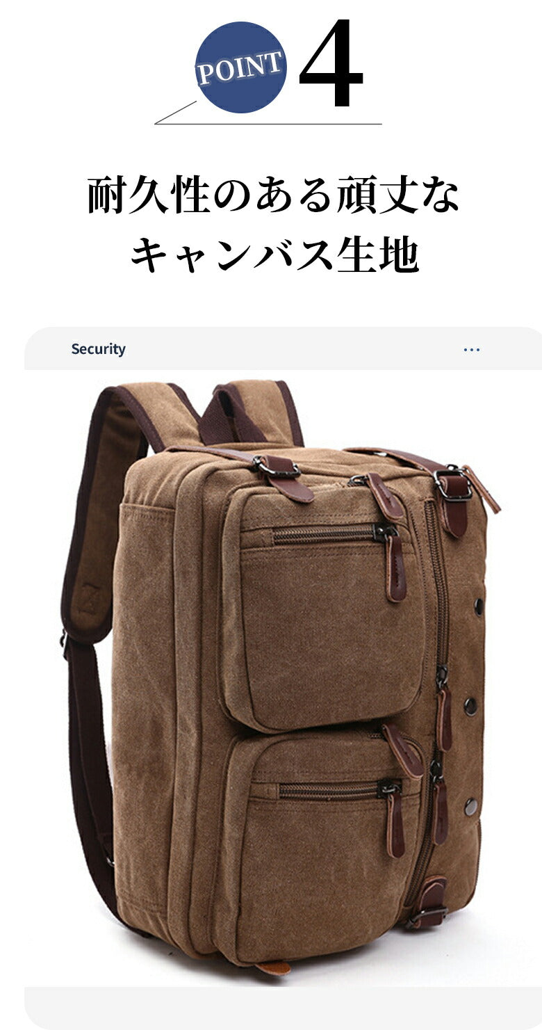 ショルダーバッグ メンズ 3way リュック カジュアル 手提げ ビジネスバッグ A4 大きめ 旅行用 おすすめ 肩下げ バック 通勤 通学 ショルダー スリーbag-007