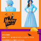 ハロウィン コスプレ アリス コスチューム 衣装 水色 エプロンドレス レディース お姫様 服 コスプレ 仮装  フリーサイズ　リボン カチューシャ ワンピースwsf014