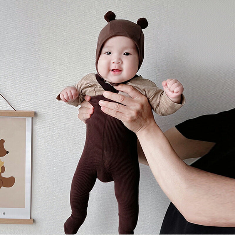 【一部即納★】赤ちゃん 帽子 6か月 ベビー 帽子 耳付き  ボンネット 42 女の子 かわいい 男の子 可愛い 冬 春 新生児 ベビー帽子 サイズ 防寒 ポン copysku-48