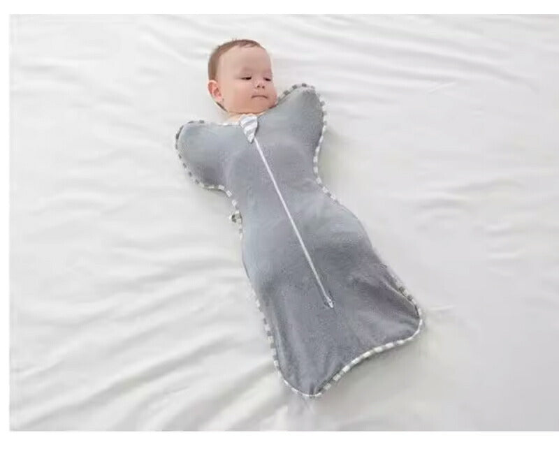 ベビー 赤ちゃん 新生児 寝かしつけ スリーパー 9色 夜泣き対策 モロー反射 背中スイッチ 安眠  通気性 吸水性 柔らかく 100%綿 コットン ベビー スsleepbag-006
