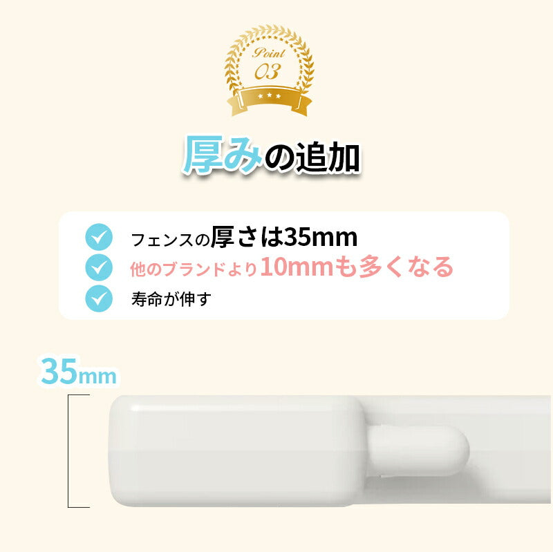 【場所別活用】赤ちゃん ベビーサークル 扉付き ハイタイプ 140×200cm プレイヤード モダン ベビールーム ベビーゲート 長方形 ドア付セットドア つきbabycircle-001