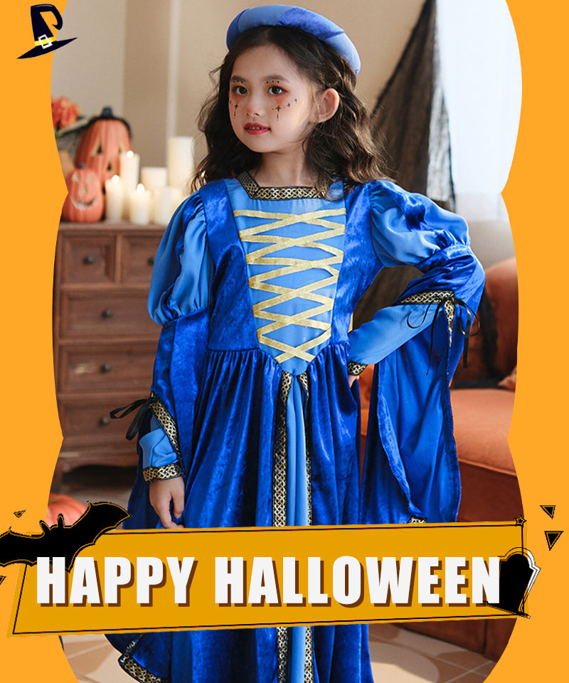 ハロウィン コスプレ 魔女 悪魔　ゴスロリ ハロウィン 仮装 小悪魔 コスチューム キッズ  魔法使い 魔法子ども ハロウィン衣装 ブラック コスプレ衣装 coetwsj0021
