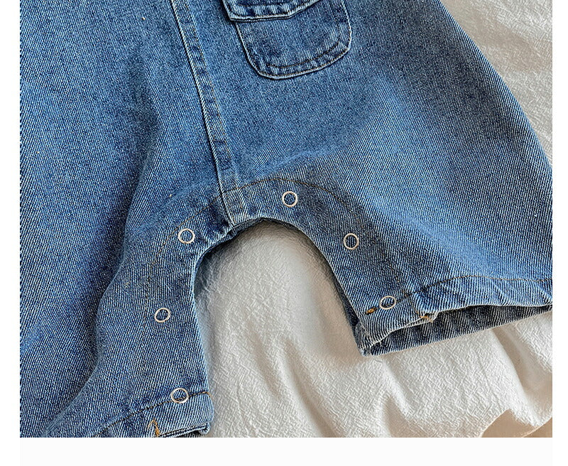 ベビー サロペット パンツ デニム 可愛い ベビー服 キッズ ユニックス オーバーオール オールインワン デニムパンツ ジーンズ ダメージ 子供服 秋冬 男の子fuku-006
