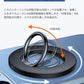 【多機能回転スタンド】MagSafe対応 スマホリング ケース マグネット式 マグセーフ ロゴ見せ 磁石 リング iPhone15 14 13 12 Pro Mphonestand-001