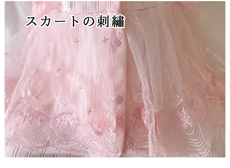 ベビー服 ヘアバンド付き フォーマル 女の子 プリンセス カバーオール ロンパース かわいい レース 赤ちゃん ロンパース 長袖 新生児 セレモニードレス 女のfuku-007
