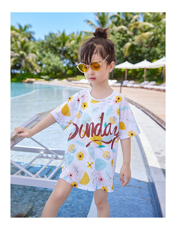 水着 キッズ 水着 女の子 セパレート セパレート 子供 水着 女の子 ラッシュガード スクール水着 幼稚園 小学生 中学生 スイミング スクール 海水浴 スイ swimsuit-015